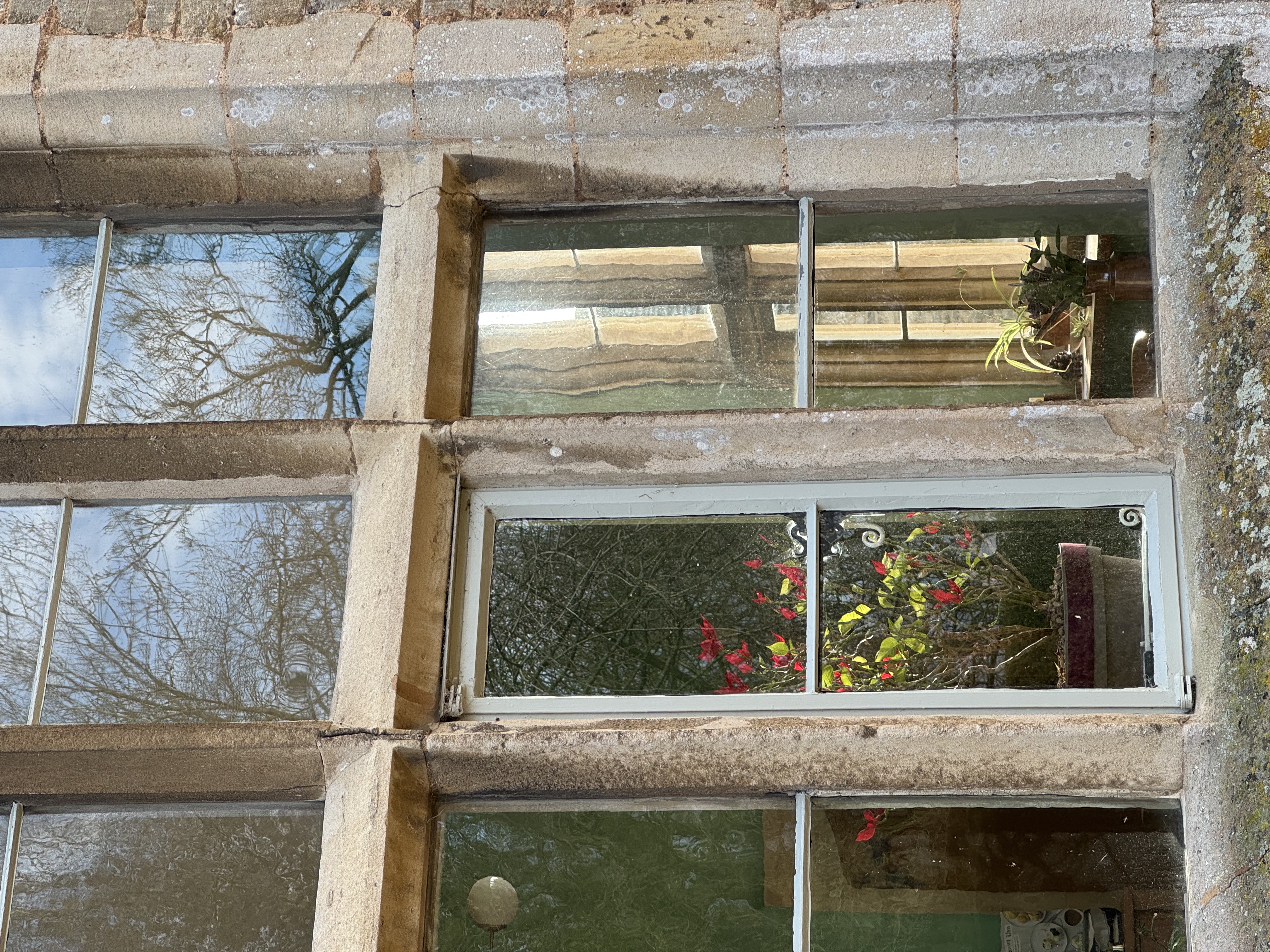 Window view inside Lyveden Manor